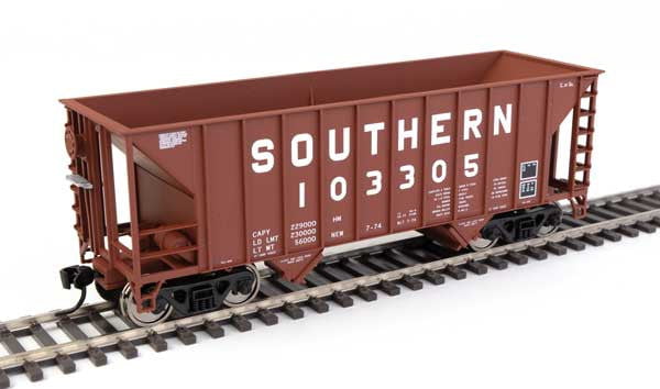 Walthers Walthers 910-56620 34' 100-Ton 2-Bay Hopper - Southern Railway SOU #103305 (brown) HO Scale