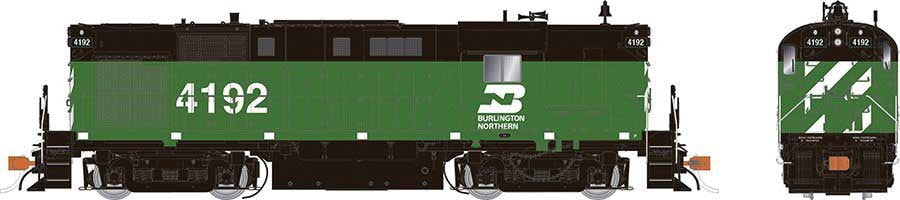 Rapido Rapido 31555 ALCO RS-11 BN -Burlington Northern #4195 (Cascade Green, black, white) w/LokSound & DCC HO Scale