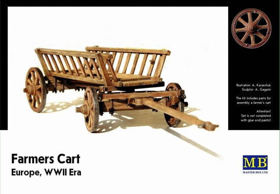 Master Box MILITARY MODEL Master Box Ltd 1/35 WWII Era Europe Farmer's Cart Kit