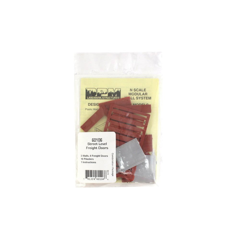 Woodland Scenics Woodland Scenics N Scale Street Level Wall Freight Doors DPM Kit