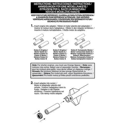 Estes Rockets 24 mm to 29 mm Engine Adapter