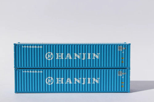 Jacksonville Terminal Company JTC MODEL TRAINS 405320 HANJIN 40' Standard Height 8'6 corrugated side container N Scale