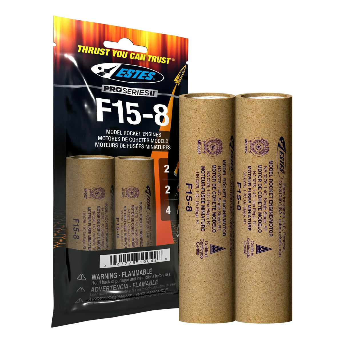 Estes Rockets F15-8 Engines (29mm) 10042