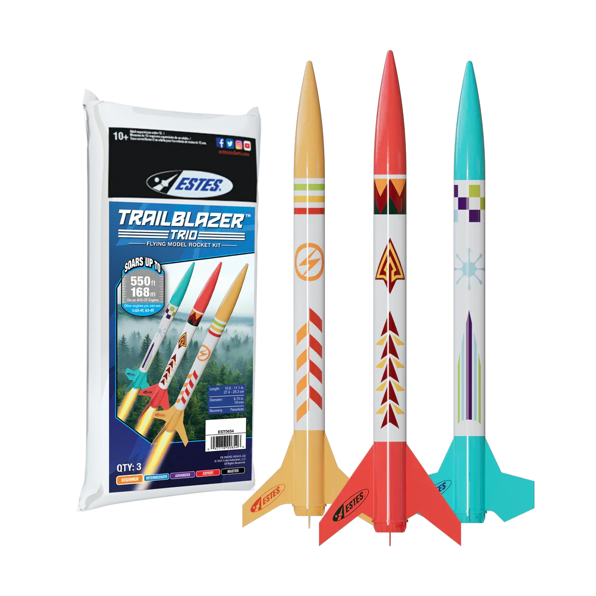 Estes Rocket Trailblazer Trio 0654