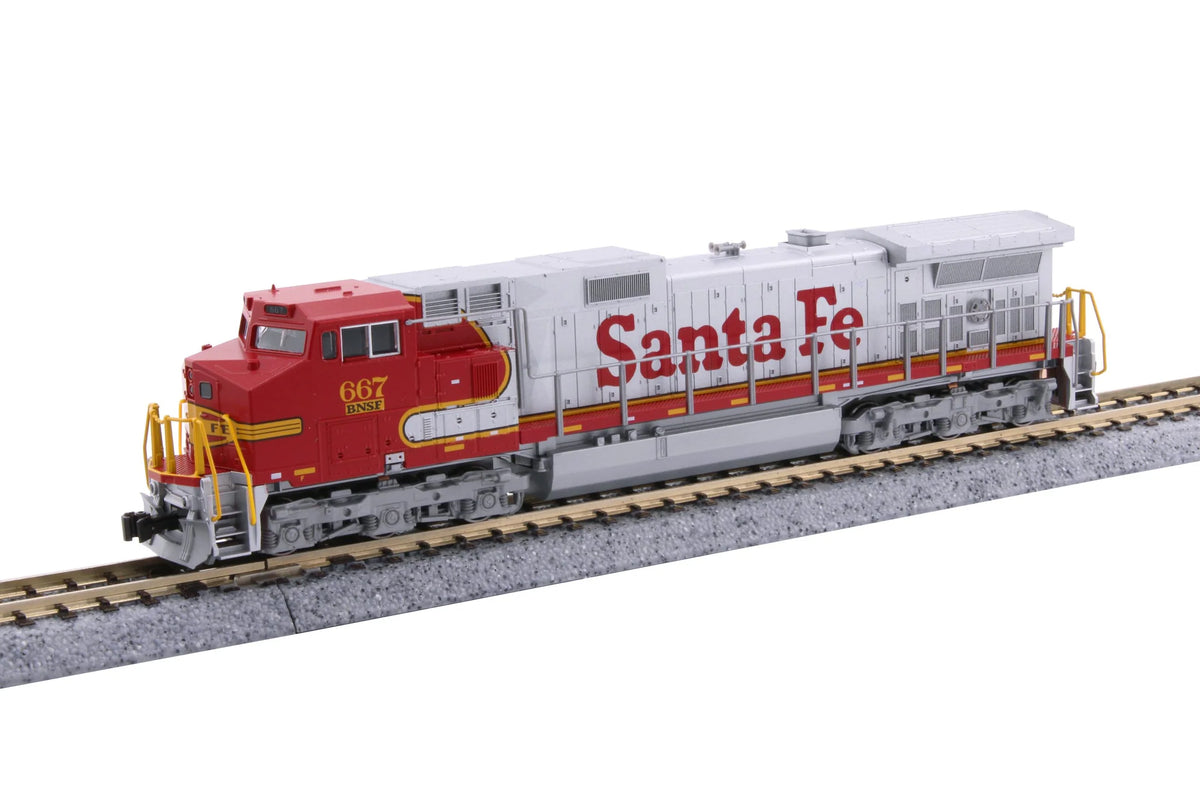 Kato 1763516 N Scale GE C44-9W, Std. DC, BNSF Warbonnet #667