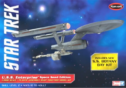 Polar Lights SCI-FI Polar Lights Sci-Fi 1/1000 Star Trek USS Enterprise Space Seed Edition & SS Botany Bay Snap Kit