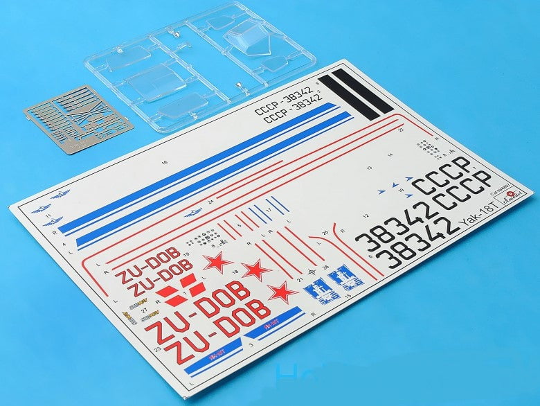 A Model From Russia MODEL AIRPLANES A Model From Russia 1/48 Yak18A Russian Aeroflot Aircraft (New Tool) Kit