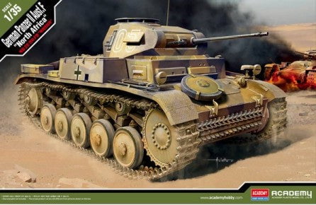 Academy MILITARY MODEL Academy 1/35 German Panzer II Ausf F Tank North Africa Kit