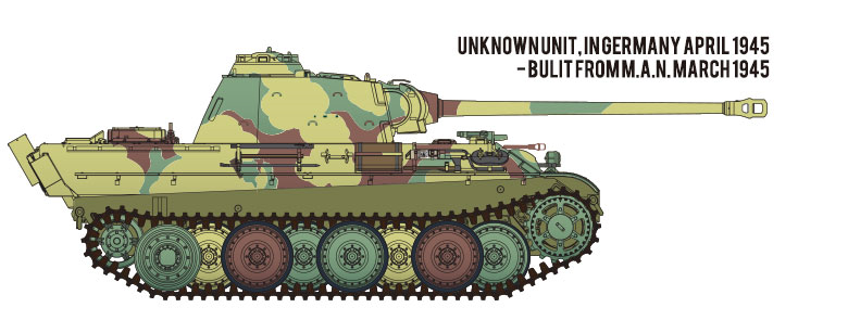 Academy MILITARY MODEL Academy 1/35 PzKpfw V Panther Ausf G Last Production Tank (New Tool) Kit