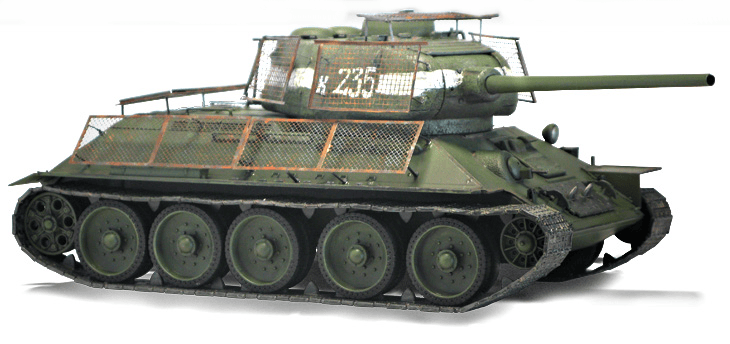 Academy MILITARY MODEL Academy 1/35 T34/85 No.183 Factory Tank Berlin 1945 Kit