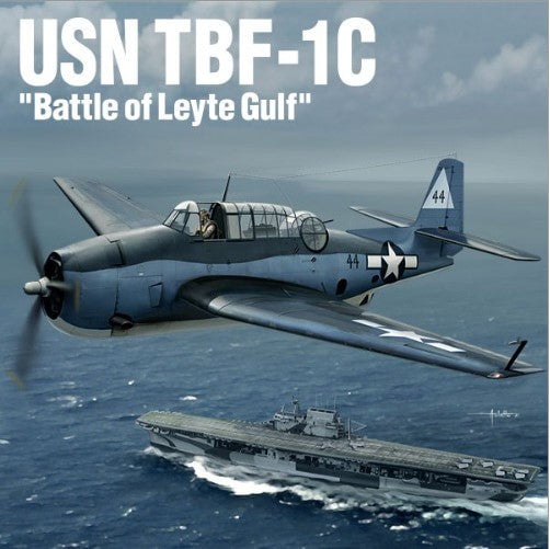 Academy MODEL AIRCRAFT Academy 1/48 TBF1C USN Torpedo Bomber Battle of Leyte Gulf Kit