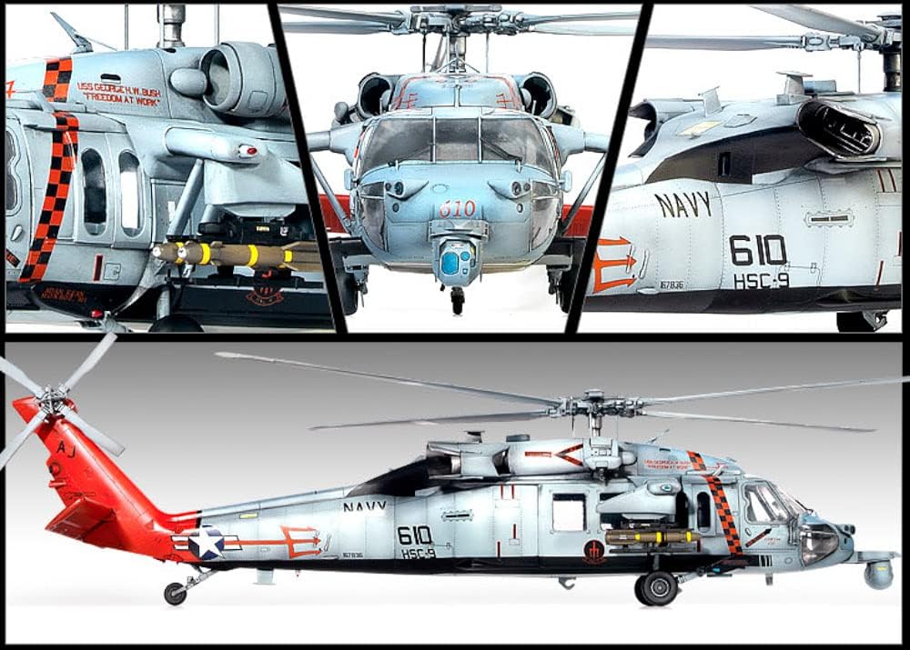 Academy MODEL AIRPLANES Academy 1/35 MH60S HSC9 Tridents USN Sea Combat Helicopter Kit