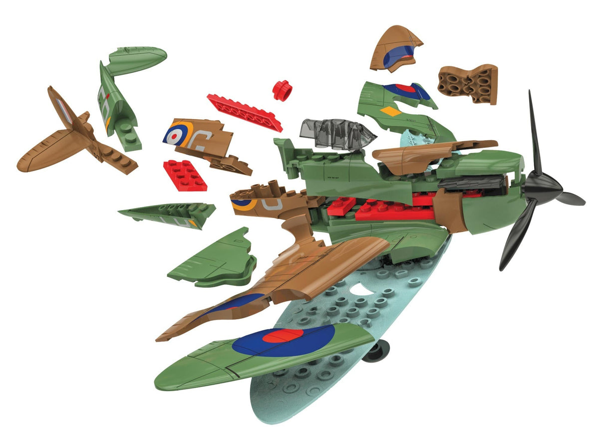 Airfix MODEL AIRPLANES Airfix 1/72 Quick Build Spitfire Fighter (Snap Kit)