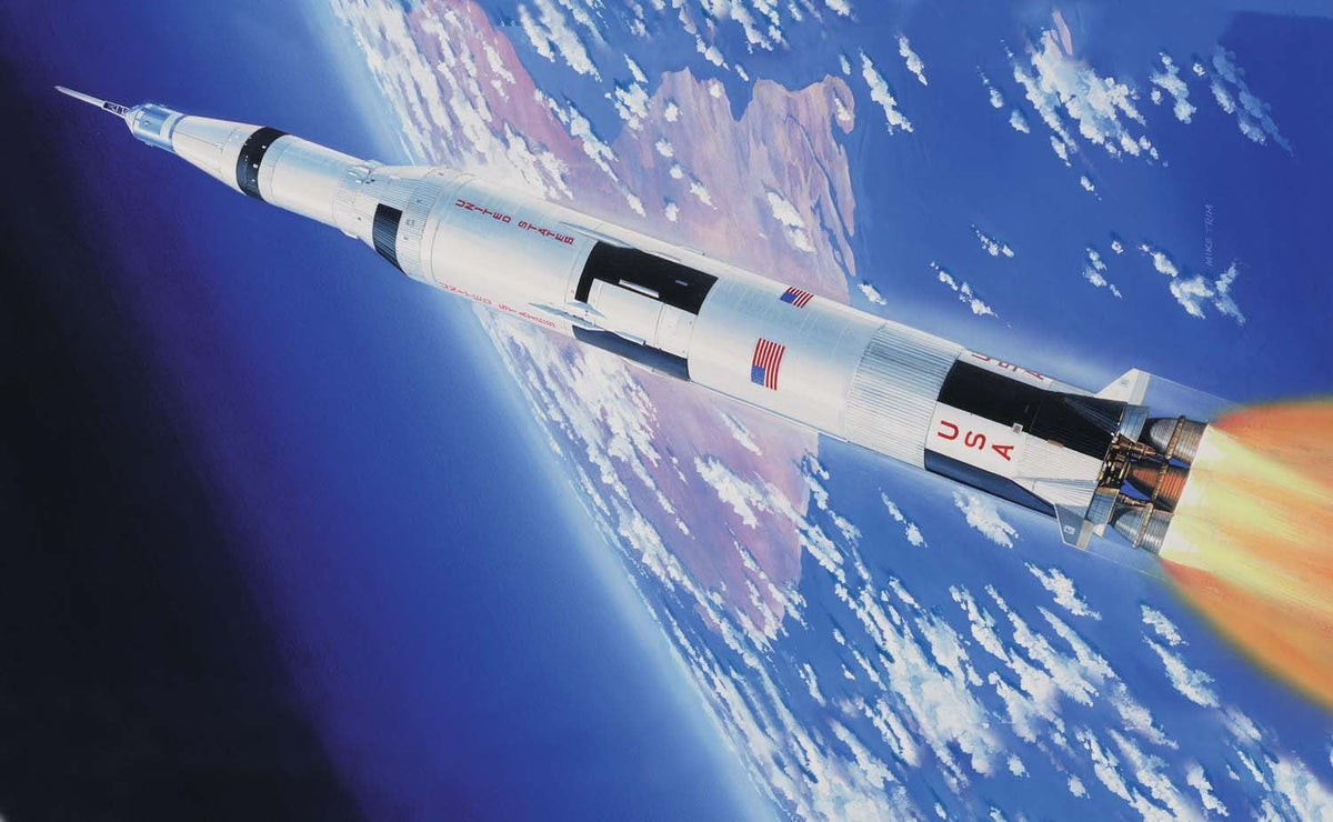 Airfix SPACE MODELS Airfix 1/144 Apollo Saturn V Rocket (Re-Issue) Kit