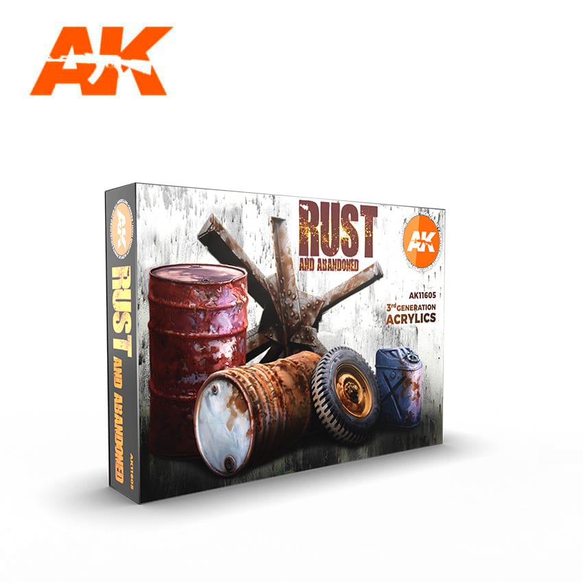 AK Interactive HOBBY PAINTS AK Interactive 3G Rust an Abandoned Paint Set