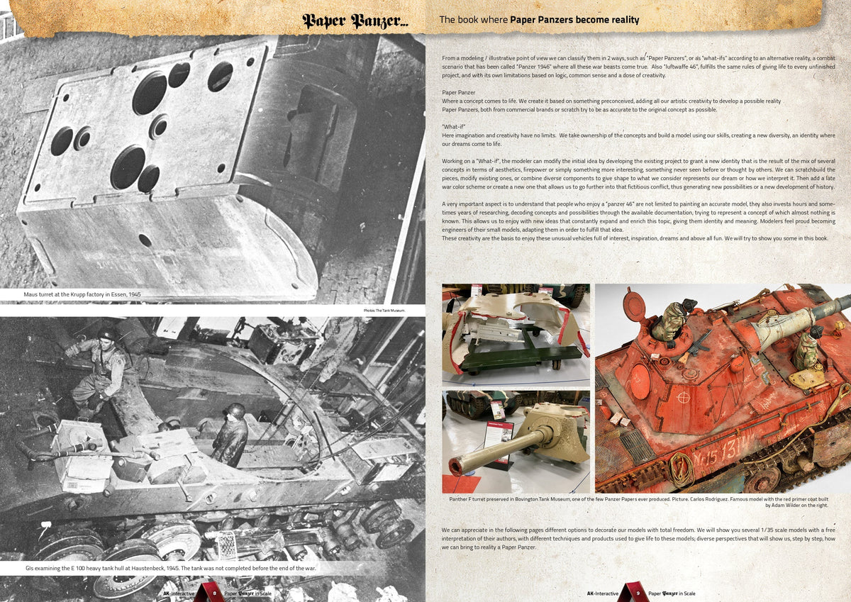 AK Interactive HOBBY PAINTS AK Interactive Books - Paper Panzer: Prototypes & What if Tanks Book