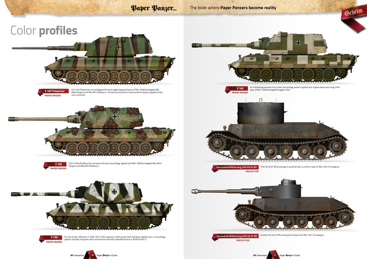 AK Interactive HOBBY PAINTS AK Interactive Books - Paper Panzer: Prototypes & What if Tanks Book