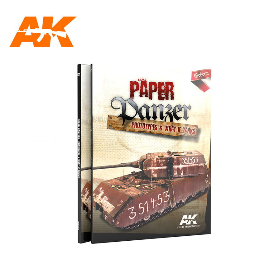 AK Interactive HOBBY PAINTS AK Interactive Books - Paper Panzer: Prototypes & What if Tanks Book