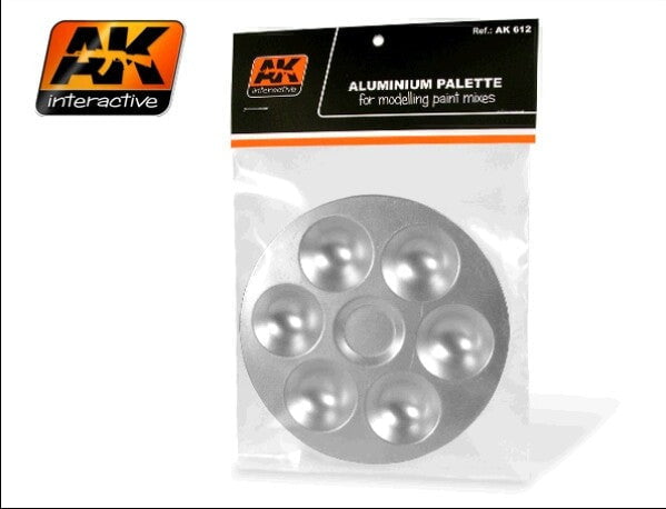 AK Interactive MODEL PAINTS AK Interactive Aluminum Paint Palette 6 Wells