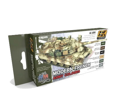 AK Interactive MODEL PAINTS AK Interactive Modern French Army Acrylic Paint Set (6 Colors) 17ml Bottles