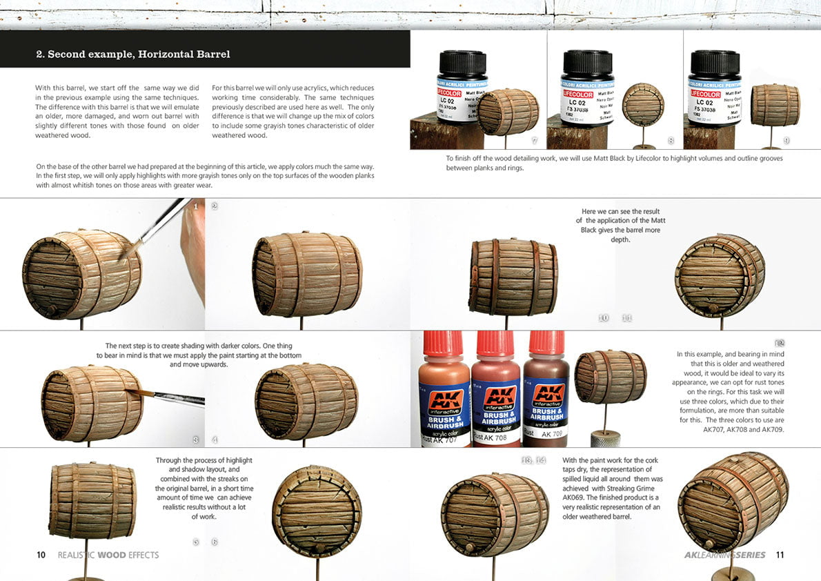 AK Interactive MODEL PAINTS AK Interactive Realistic Wood Effects Book