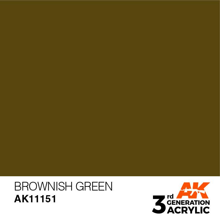 AK Interactive Paint AK Interactive AK11151 3G Brownish Green Acrylic Paint 17ml