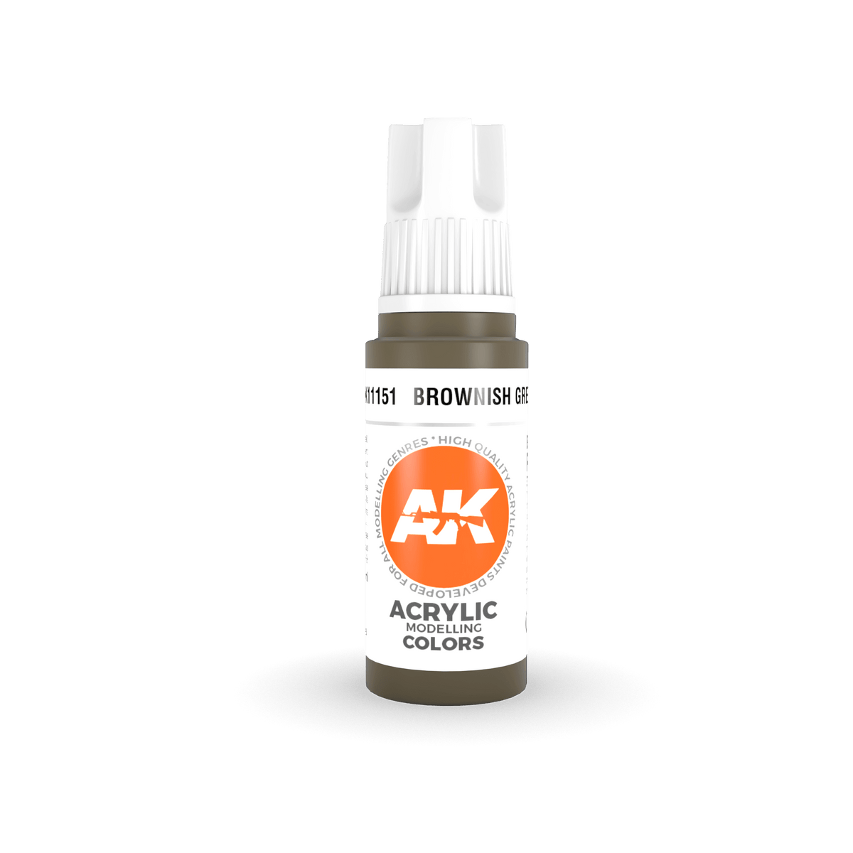 AK Interactive Paint AK Interactive AK11151 3G Brownish Green Acrylic Paint 17ml