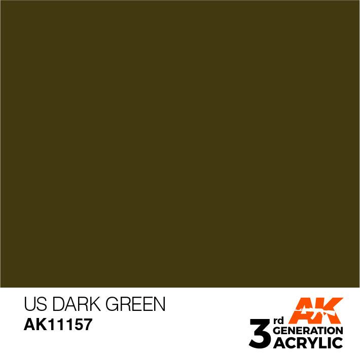 AK Interactive Paint AK Interactive AK11157 3G US Dark Green Acrylic Paint 17ml