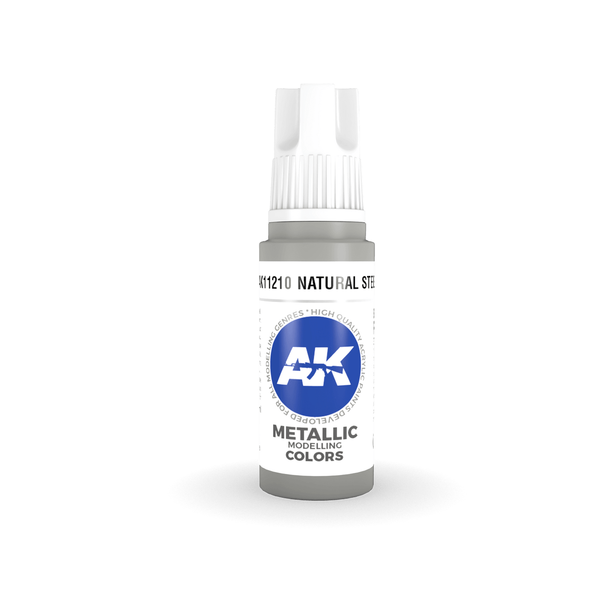 AK Interactive Paint AK Interactive AK11210 3G Natural Steel Acrylic Paint 17ml