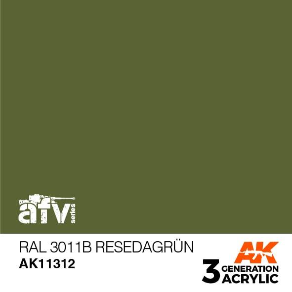 AK Interactive Paint AK Interactive AK11312 3G AFV RAL 6011B Resedagrun Paint 17ml