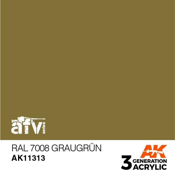 AK Interactive Paint AK Interactive AK11313 3G AFV RAL 7008 Graugrun Paint 17ml