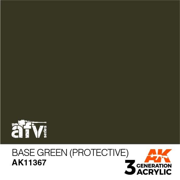 AK Interactive Paint AK Interactive AK11367 3G AFV Base Green (Protective) Paint 17ml