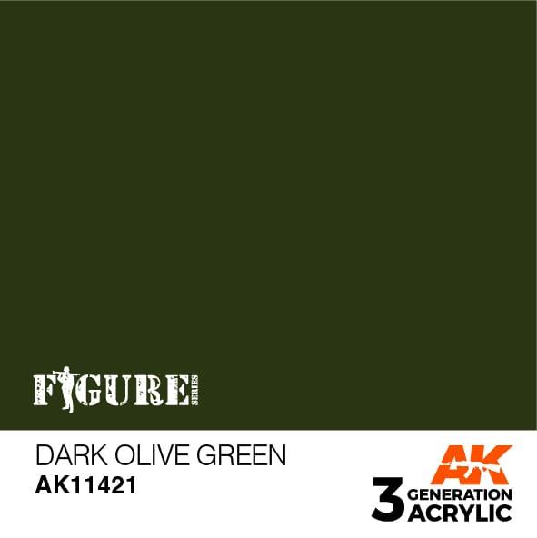 AK Interactive Paint AK Interactive AK11421 3G Figure Dark Olive Green Paint 17ml