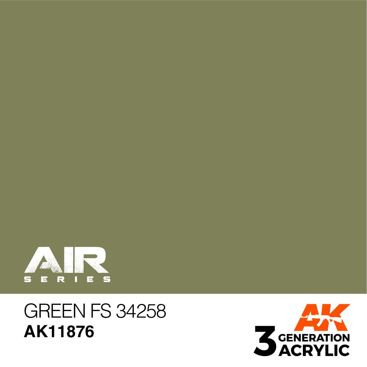 AK Interactive Paint AK Interactive AK11876 3G Air Green FS 34258 Paint 17ml