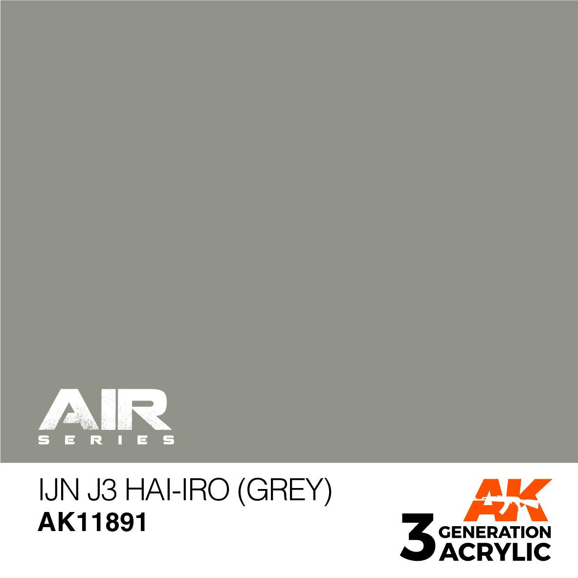 AK Interactive Paint AK Interactive AK11891 3G Air IJN J3 Hai-iro (Gray) Paint 17ml
