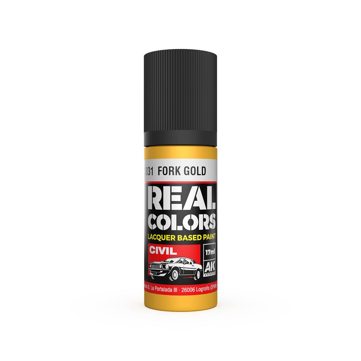 AK Interactive Paint AK Interactive RC831 Real Colors Fork Gold Paint 17ml
