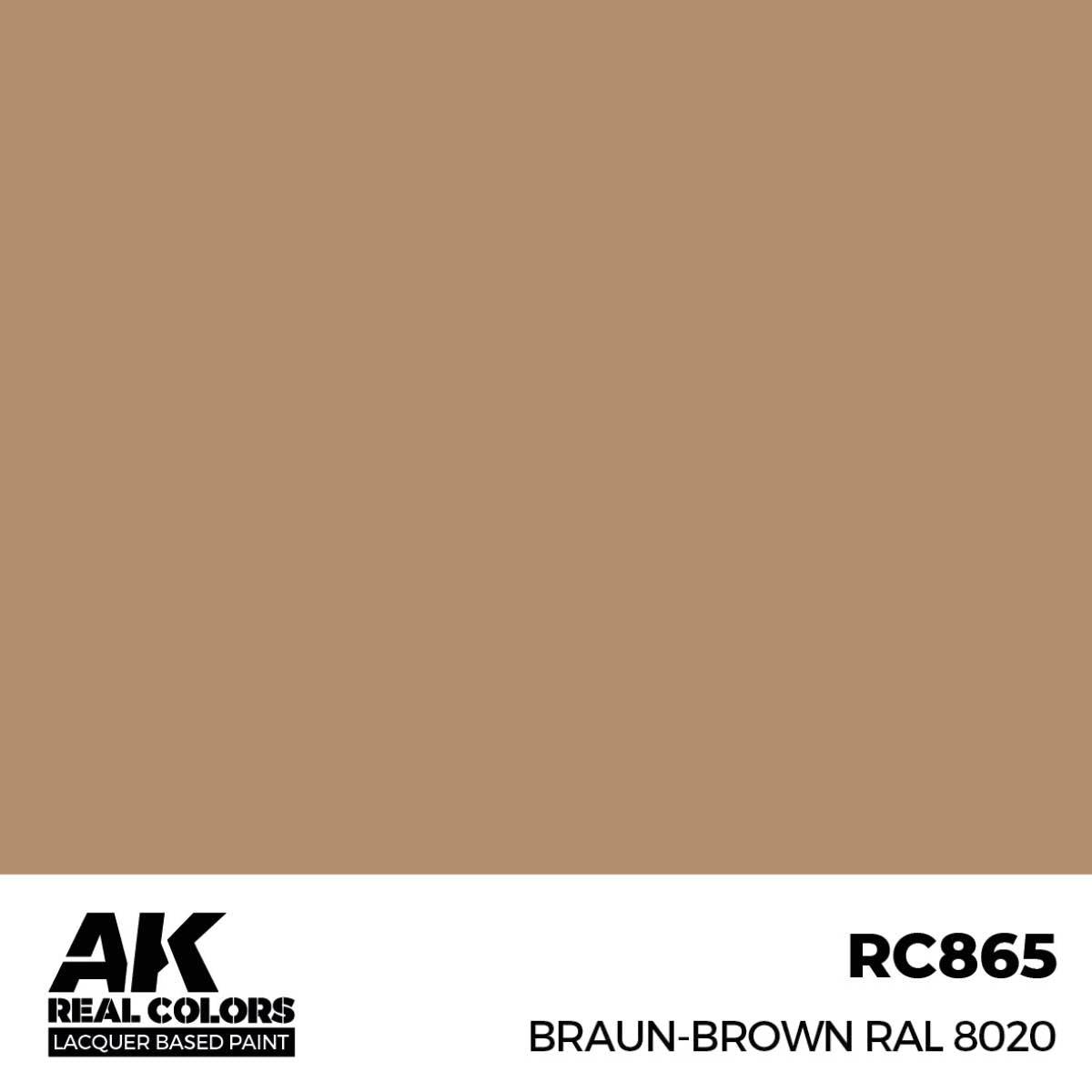 AK Interactive Paint AK Interactive RC865 Real Colors Braun-Brown RAL 8020 Paint 17ml