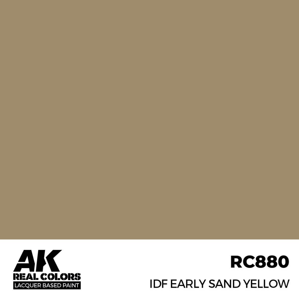 AK Interactive Paint AK Interactive RC880 Real Colors IDF Early Sand Yellow Paint 17ml