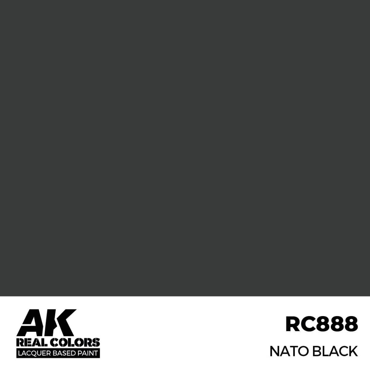 AK Interactive Paint AK Interactive RC888 Real Colors NATO Black Paint 17ml