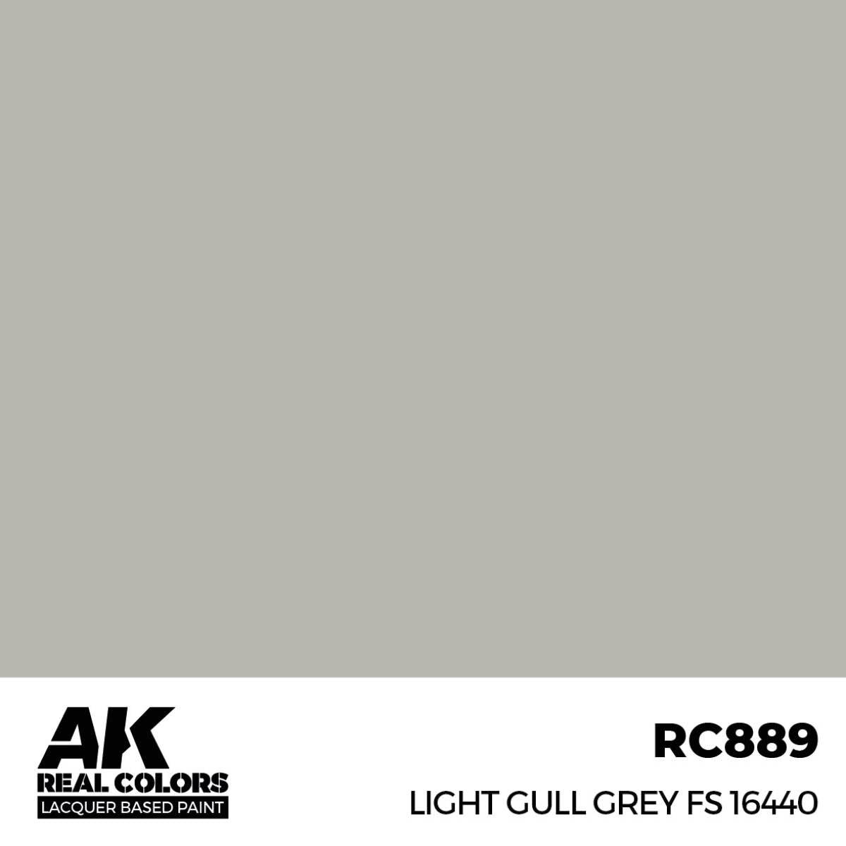 AK Interactive Paint AK Interactive RC889 Real Colors Light Gull Gray FS 16440 Paint 17ml