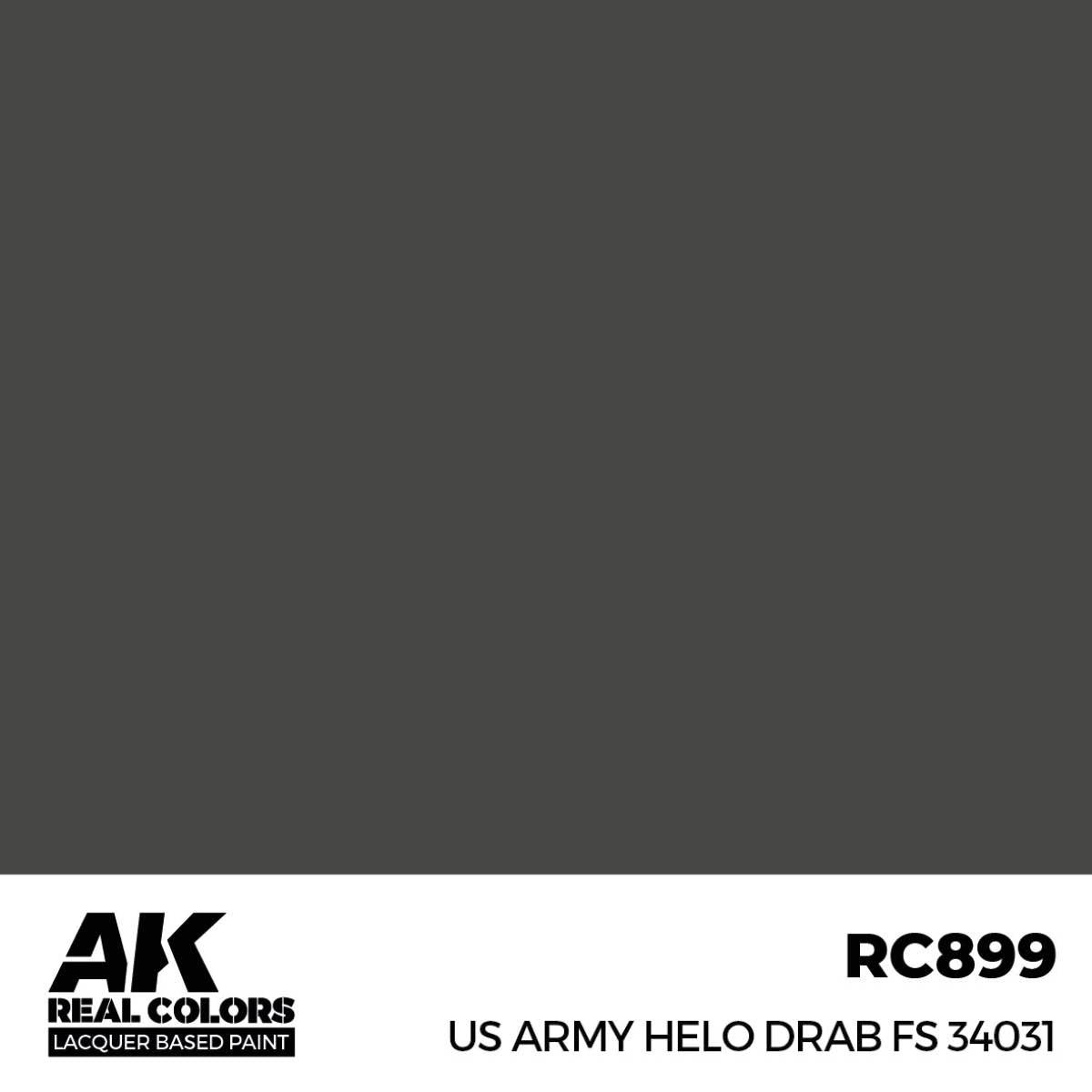 AK Interactive Paint AK Interactive RC899 Real Colors US Army Helo Drab FS 34031 Paint 17ml