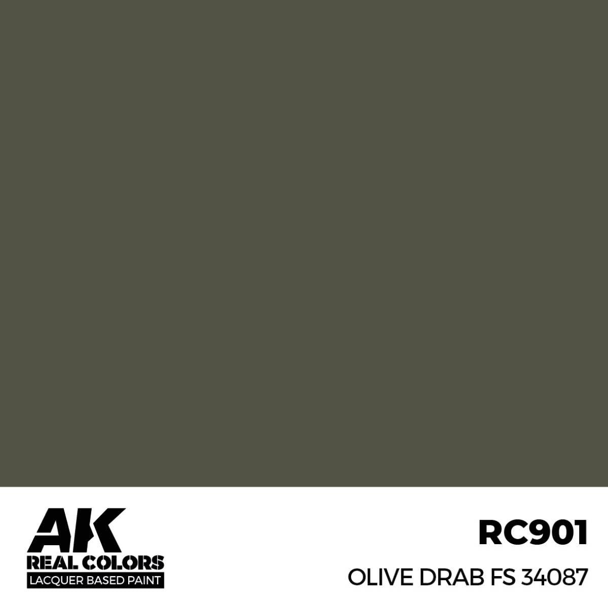 AK Interactive Paint AK Interactive RC901 Real Colors Olive Drab FS 34087 Paint 17ml