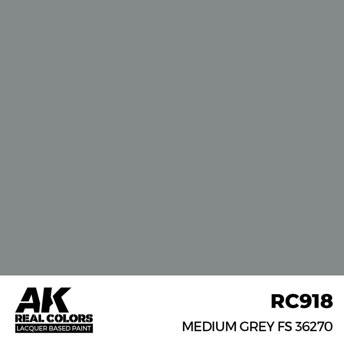 AK Interactive Paint AK Interactive RC918 Real Colors Medium Grey FS 36270 Paint 17ml