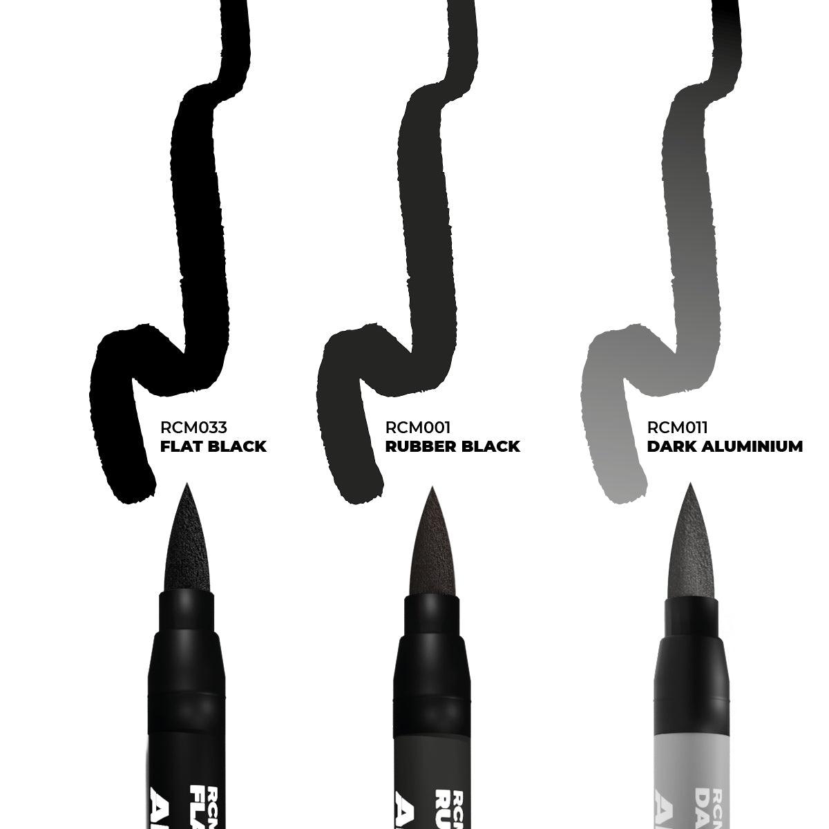 AK Interactive Paint AK Interactive RCM102 RC Markers Set - Wheels (3pcs)