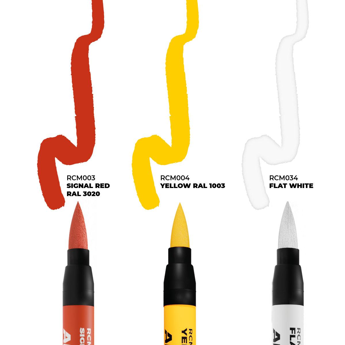 AK Interactive Paint AK Interactive RCM106 RC Markers Set - Tactical Markings (3pcs)