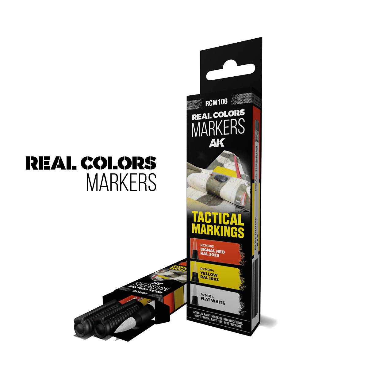 AK Interactive Paint AK Interactive RCM106 RC Markers Set - Tactical Markings (3pcs)