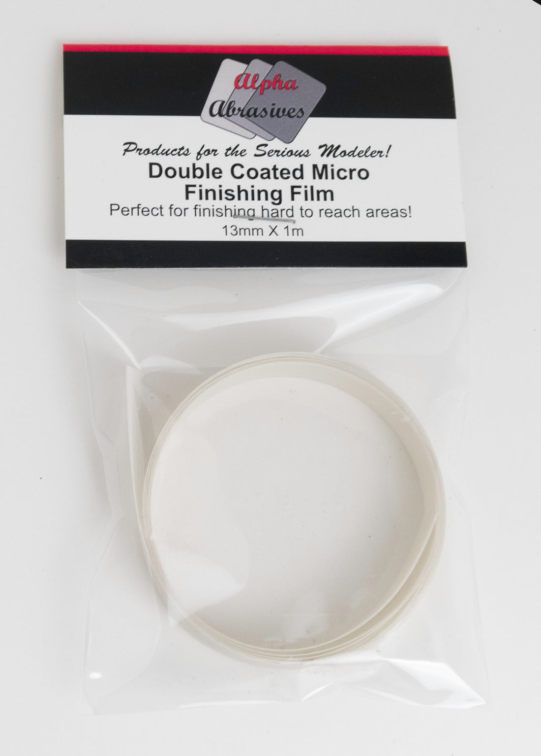 Alpha Abrasives Hobby Building Accessories Alpha Abrasives Double Coated Micro Finishing Film - #0601