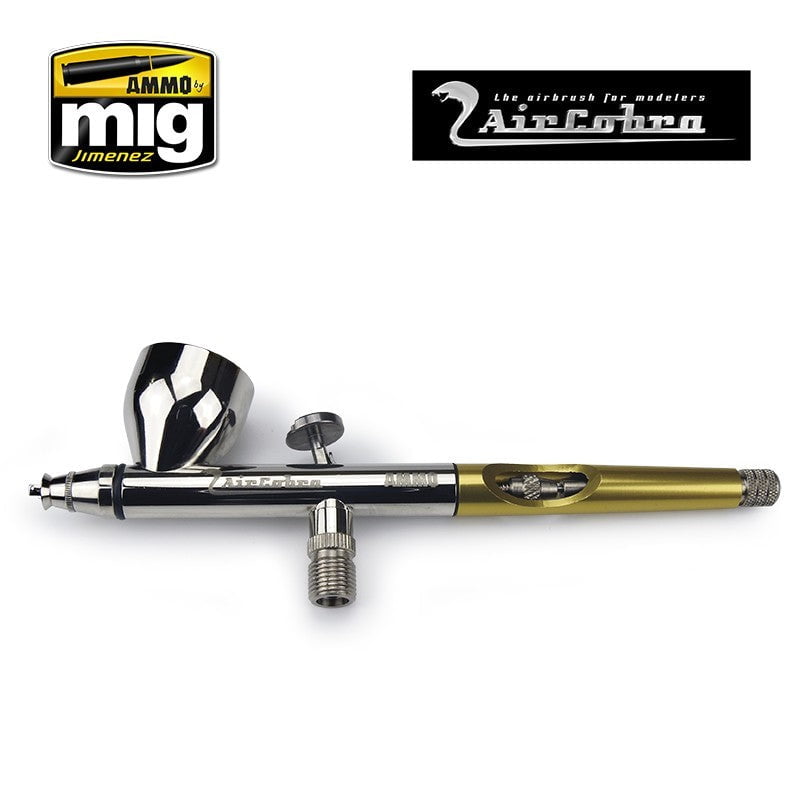 AMMO by MIG Jimenez Airbrush AMMO by Mig 8625 AirCobra 0.3mm Gravity Feed Double Action Airbrush