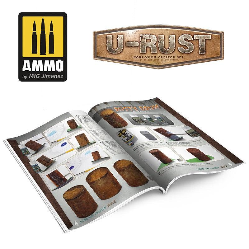 AMMO by MIG Jimenez Model Making AMMO by Mig 7460 U-Rust: Corrosion Creator Set (9 Bottles & Booklet)