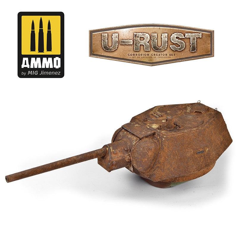 AMMO by MIG Jimenez Model Making AMMO by Mig 7460 U-Rust: Corrosion Creator Set (9 Bottles & Booklet)